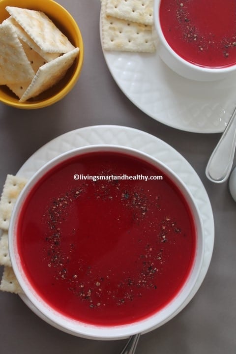 Tomato Carrot Beetroot Soup - Instant Pot, Stove Top