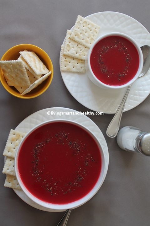 Tomato Carrot Beetroot Soup - Instant Pot, Stove Top