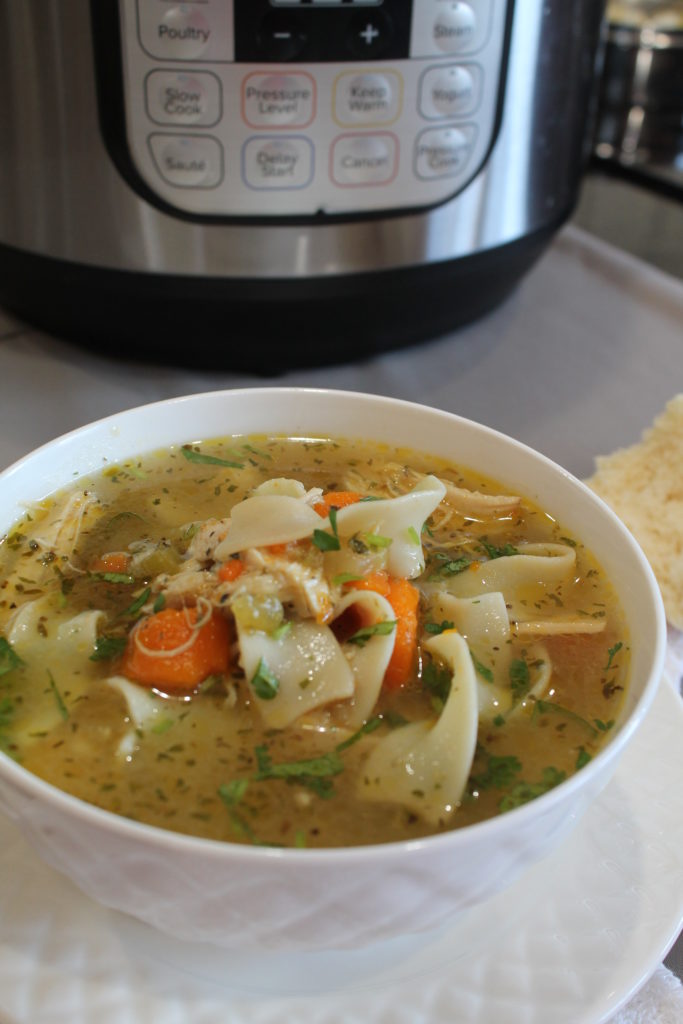 Chicken Noodle Soup – Instant Pot, Stove Top