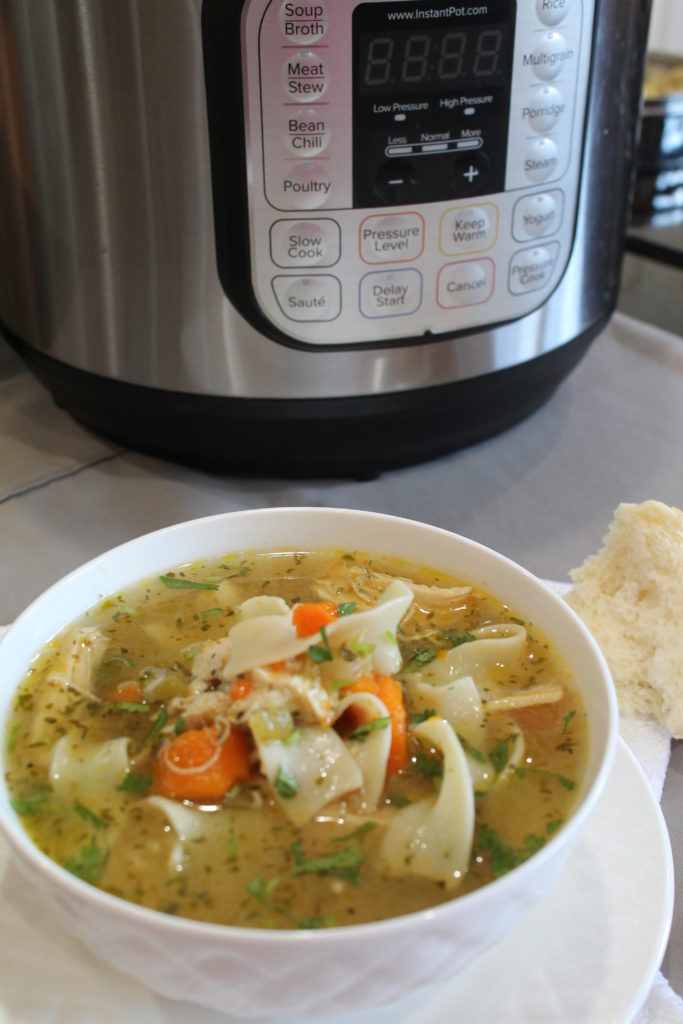 Chicken Noodle Soup – Instant Pot, Stove Top