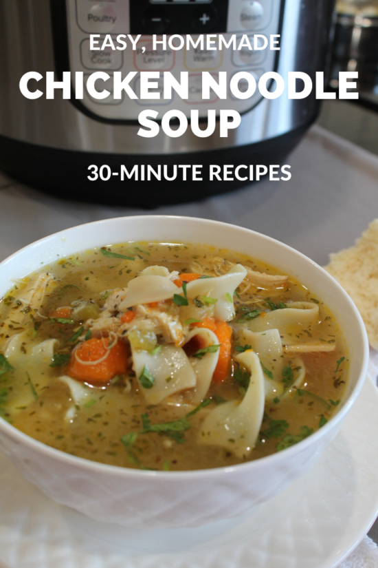Chicken Noodle Soup - Instant Pot, Stove Top - Living Smart And Healthy