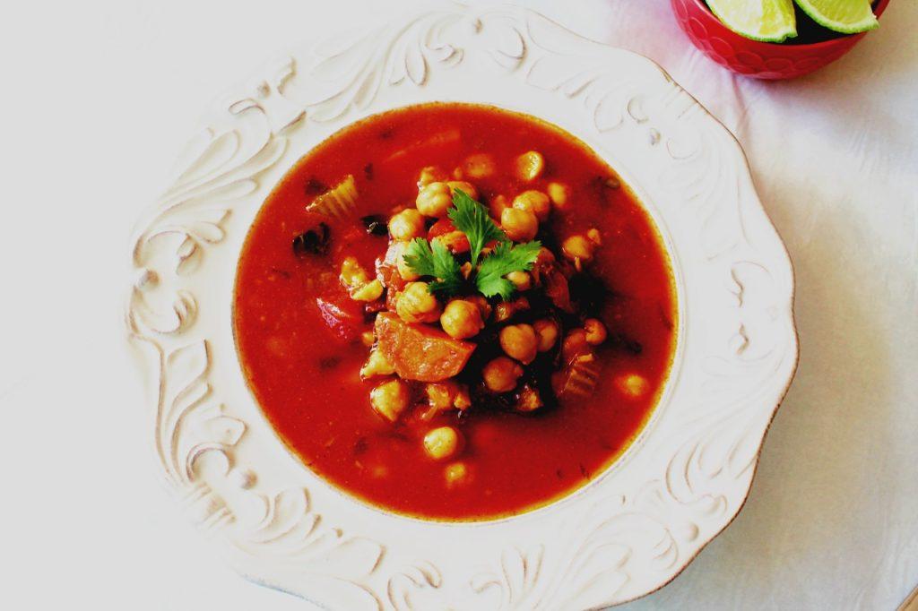 Moroccan Chickpea Tomato Soup