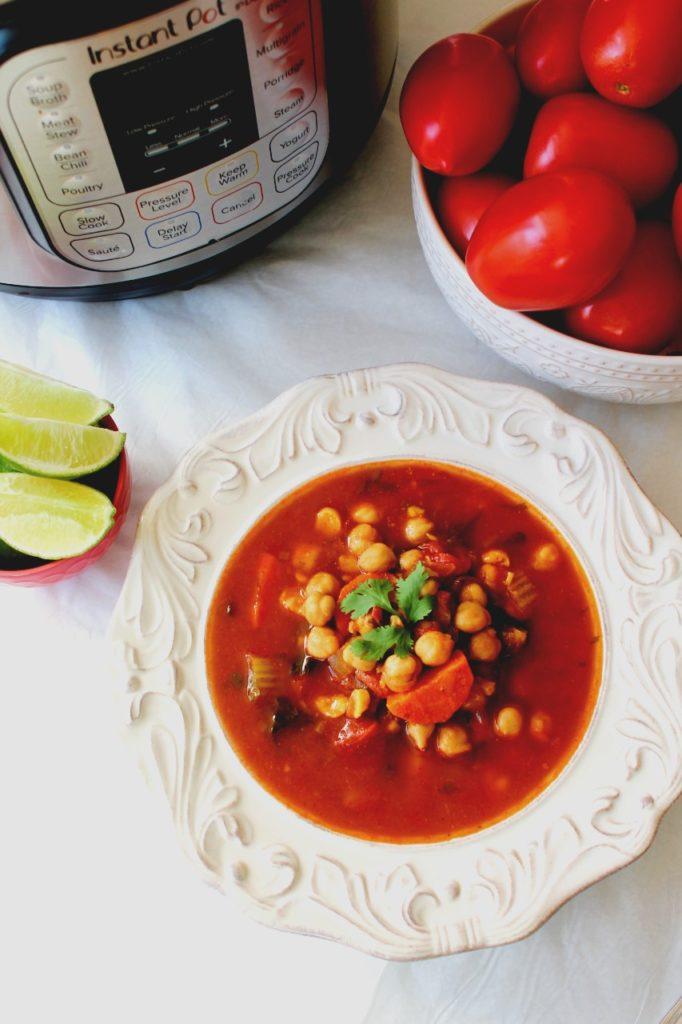 Moroccan Chickpea Tomato Soup