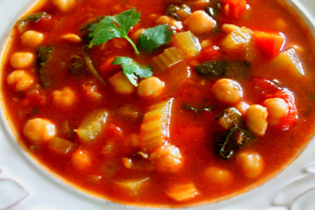 Moroccan Chickpea Tomato Soup