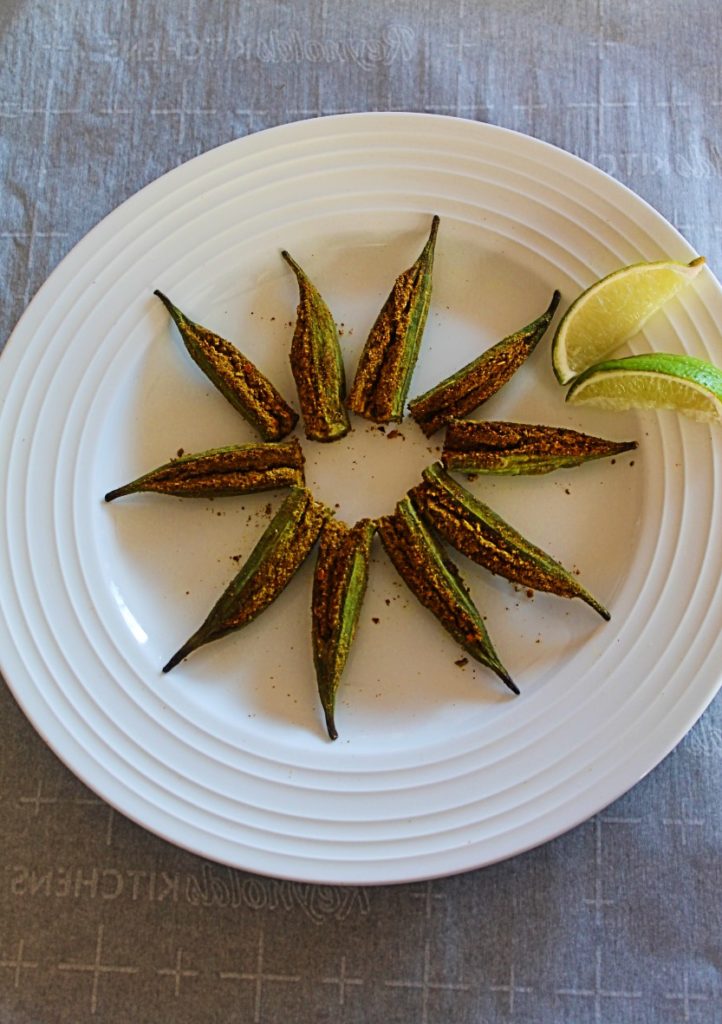 Air Fryer Bharwa Bhindi (Stuffed Okra)