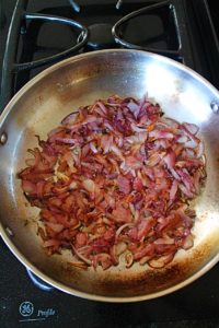 cook onions till translucent