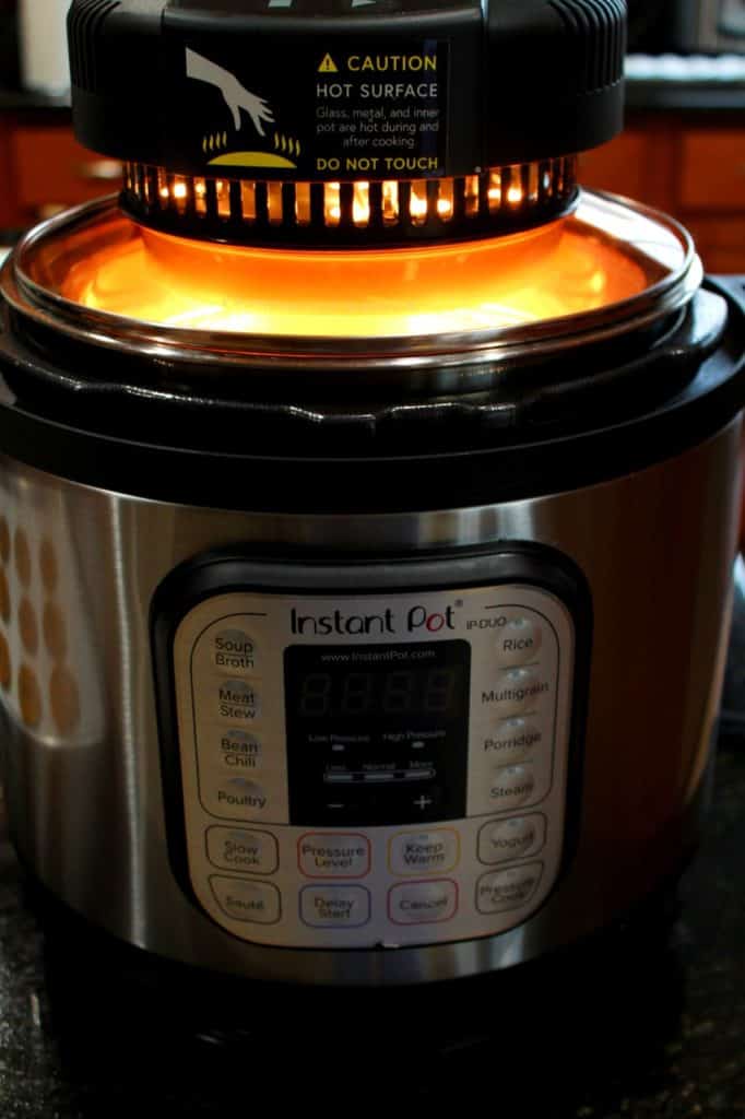 place air fryer lid on instant pot