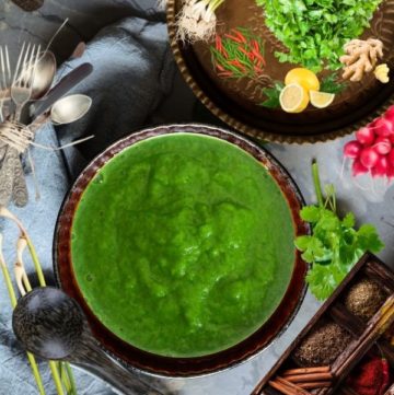 Green Garlic Cilantro Chutney