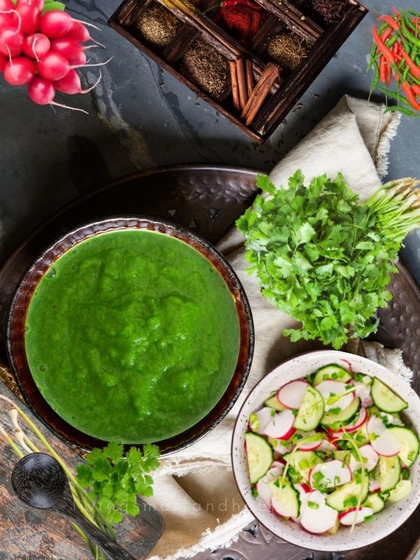 Green Garlic Cilantro Chutney