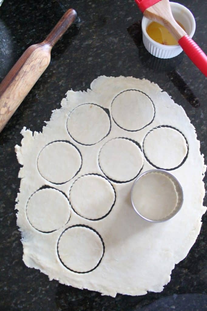 roll the dough for gujiya