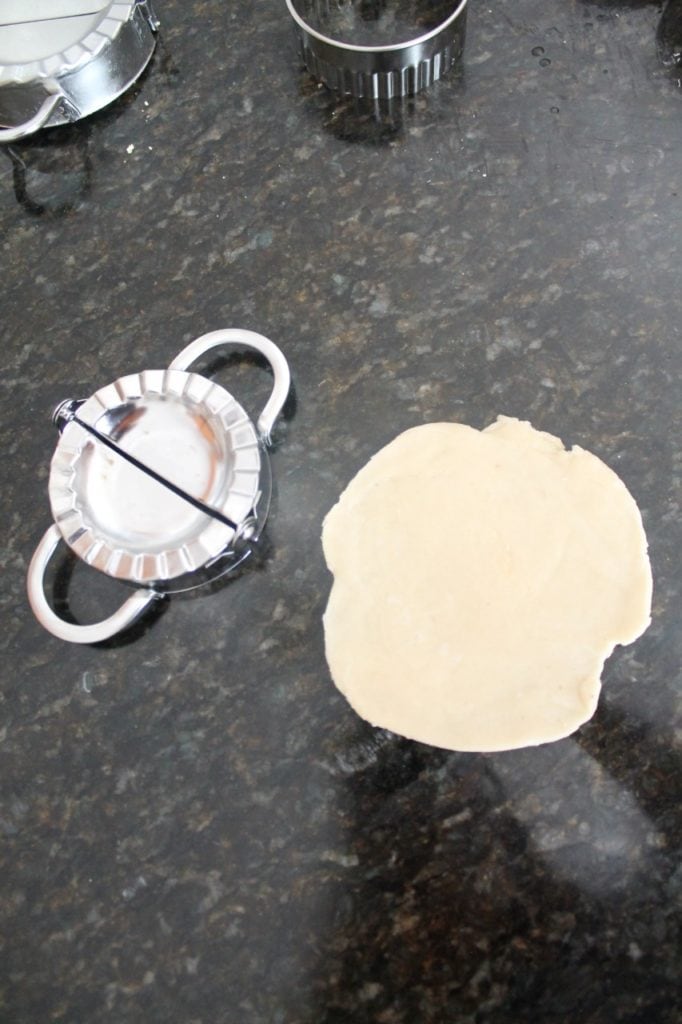 roll the dough into circle
