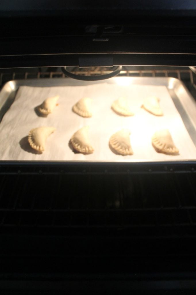 baking gujiya in the oven