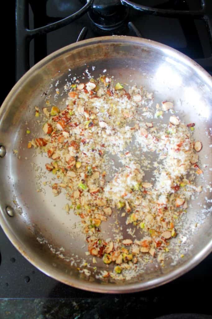 add desiccated coconut