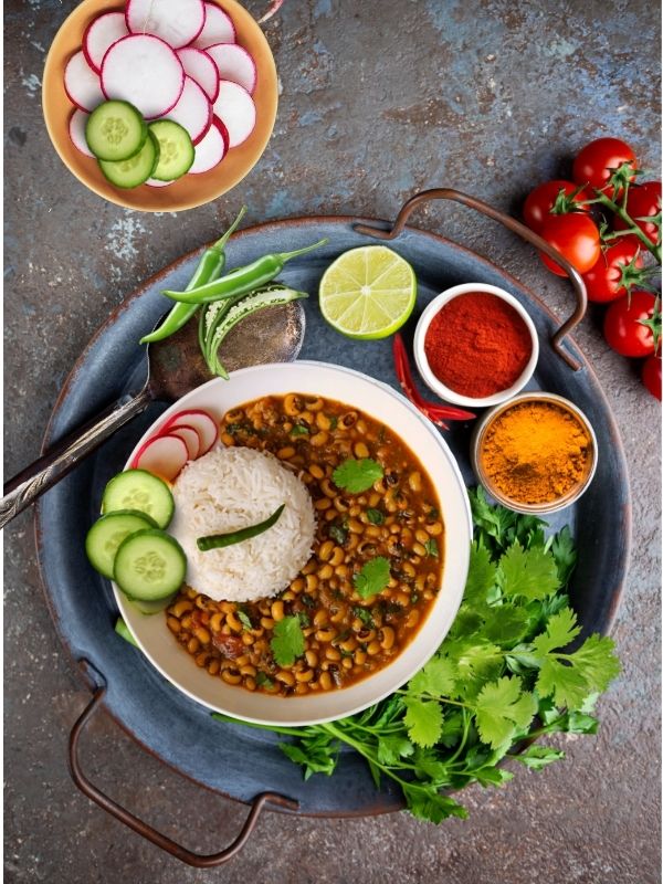Indian Black-eyed peas curry