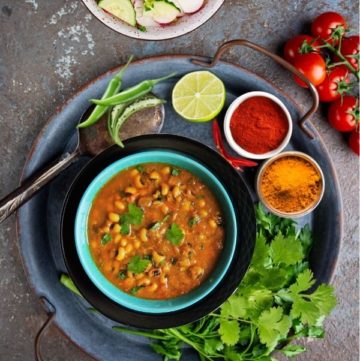 Indian Black-eyed peas curry
