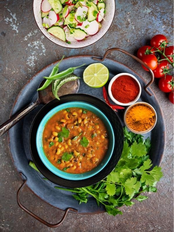 Indian Black-eyed peas curry