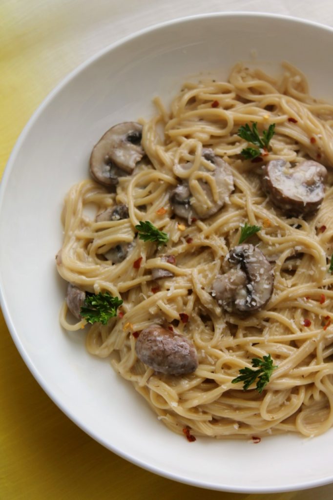 mushroom creamy pasta
