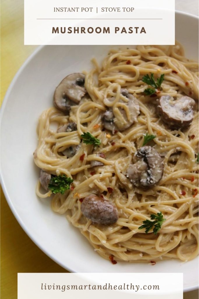 creamy pasta with mushrooms
