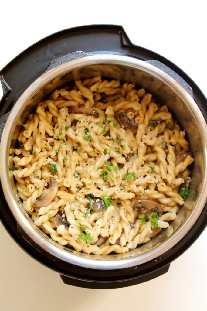 Mushroom Pasta Instant Pot Stove Top Living Smart And Healthy