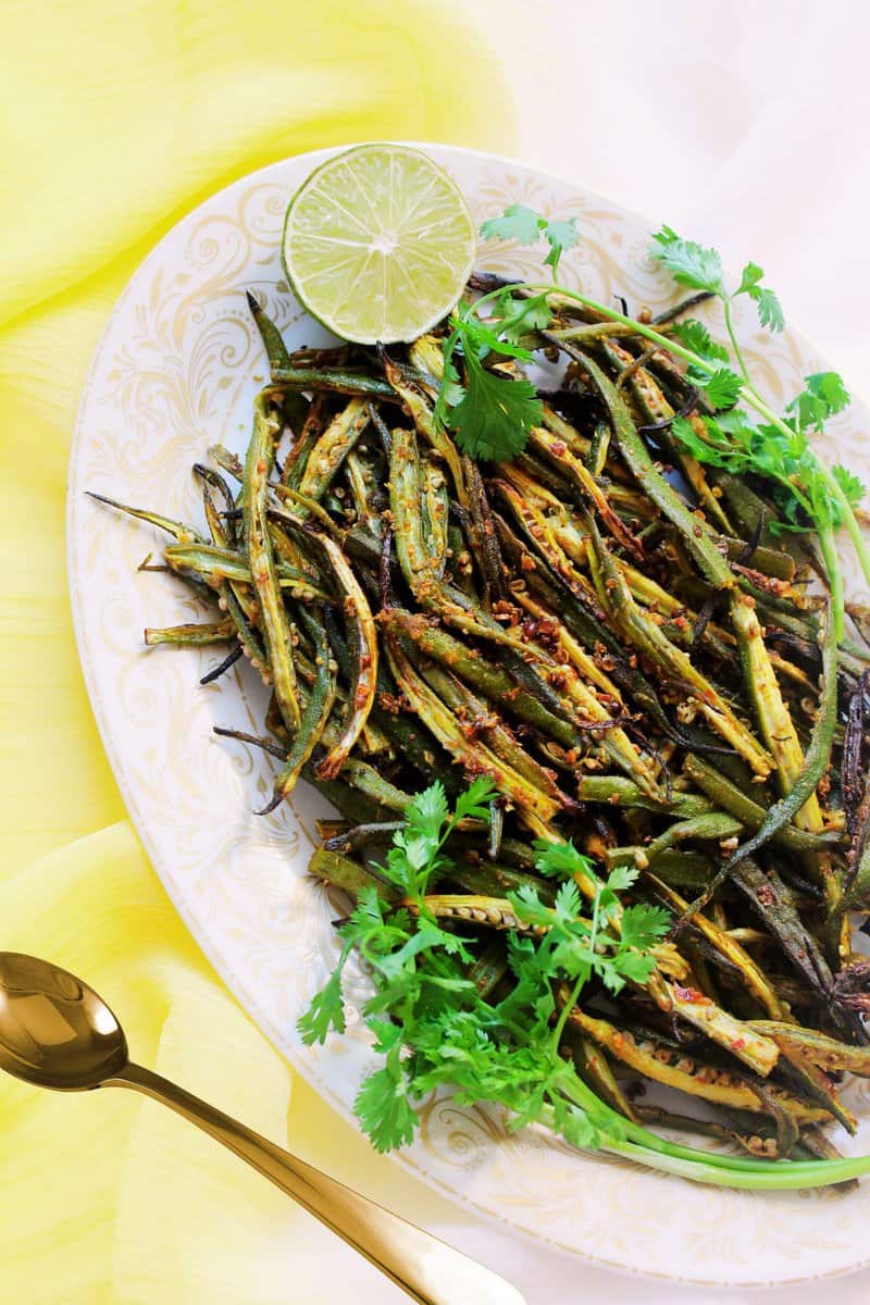 baked bhindi fry