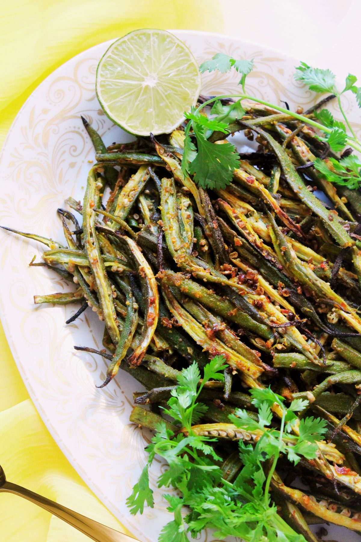 baked bhindi fry