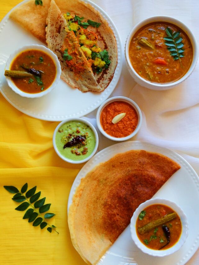 Instant Quinoa Mysore Masala Dosa (With Red Chutney)