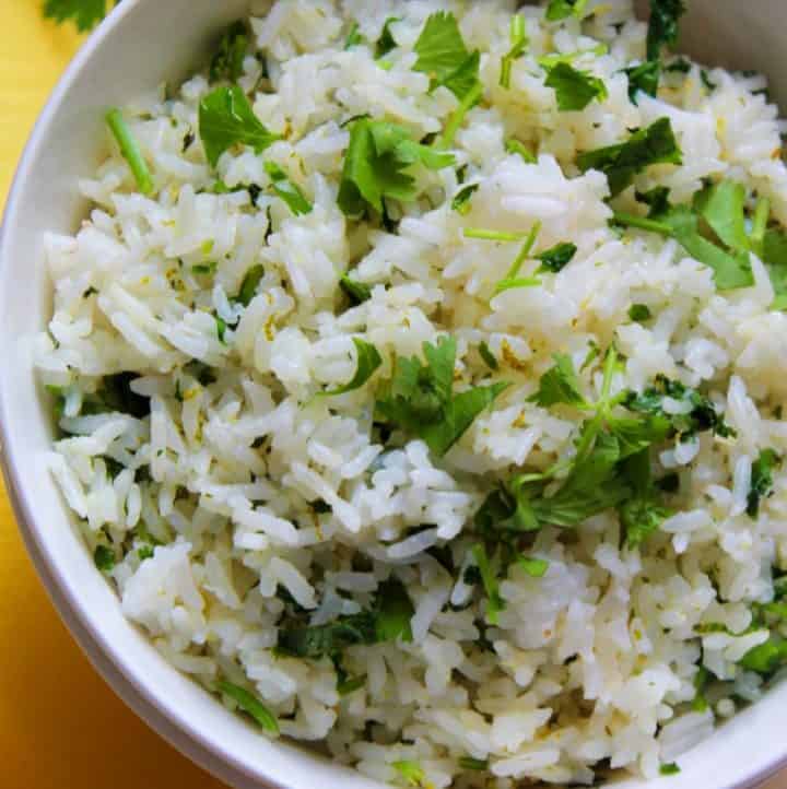 Instant Pot Cilantro Lime Rice Recipe Video Living Smart And Healthy