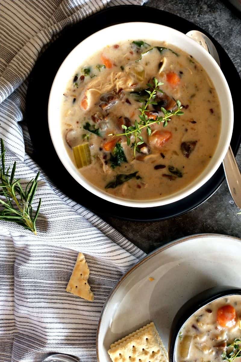 Instant Pot Chicken Wild Rice Soup