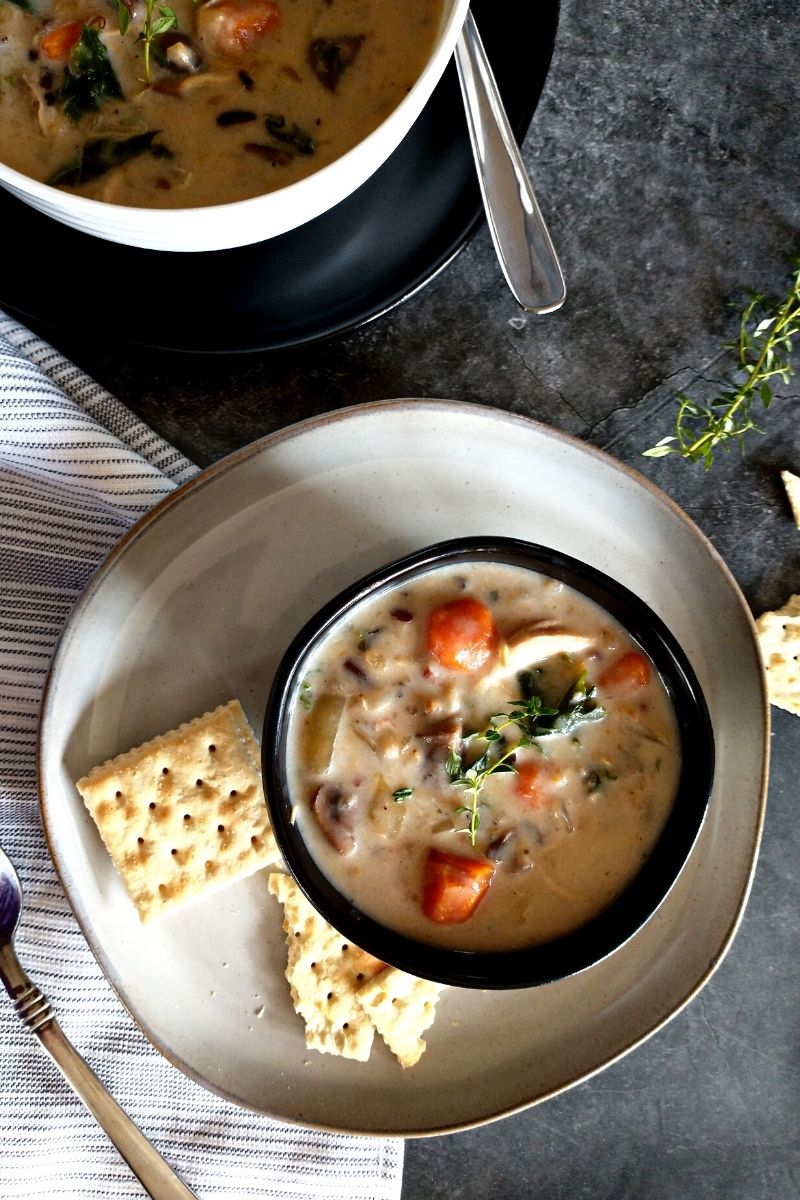 Instant Pot Chicken Wild Rice Soup