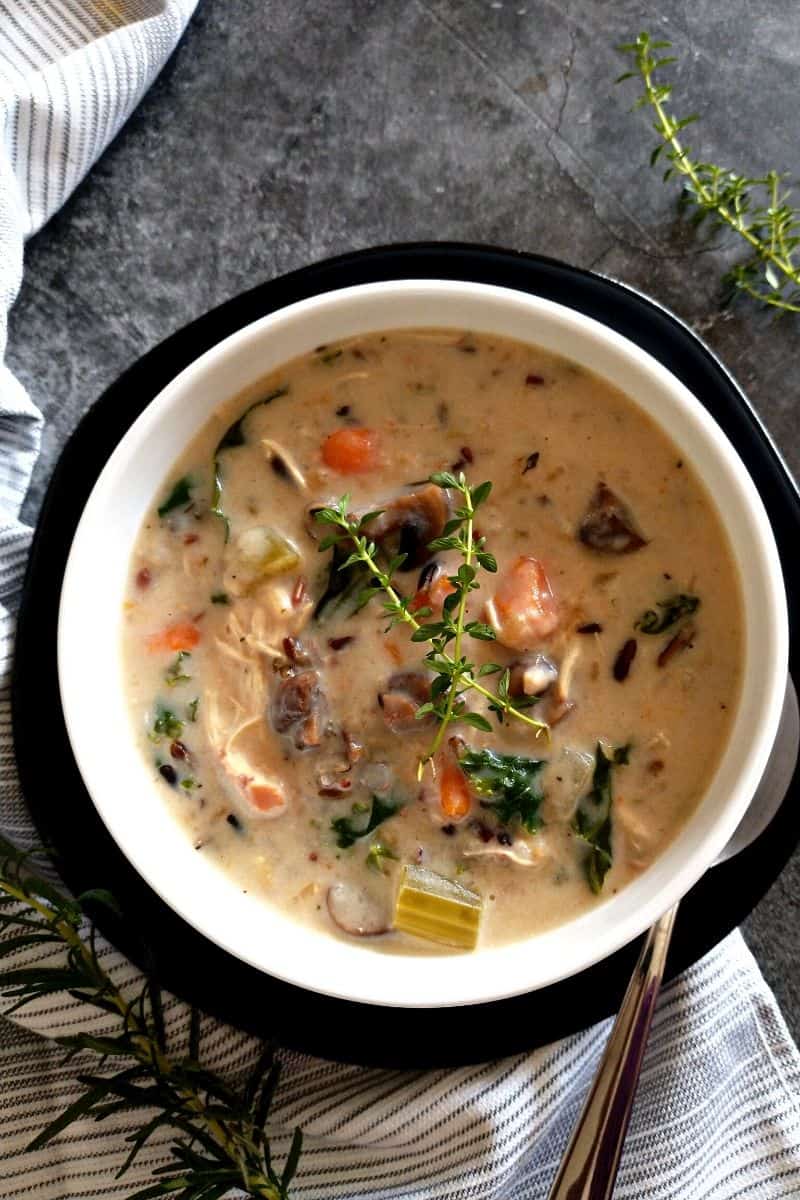 Instant Pot Chicken Wild Rice Soup