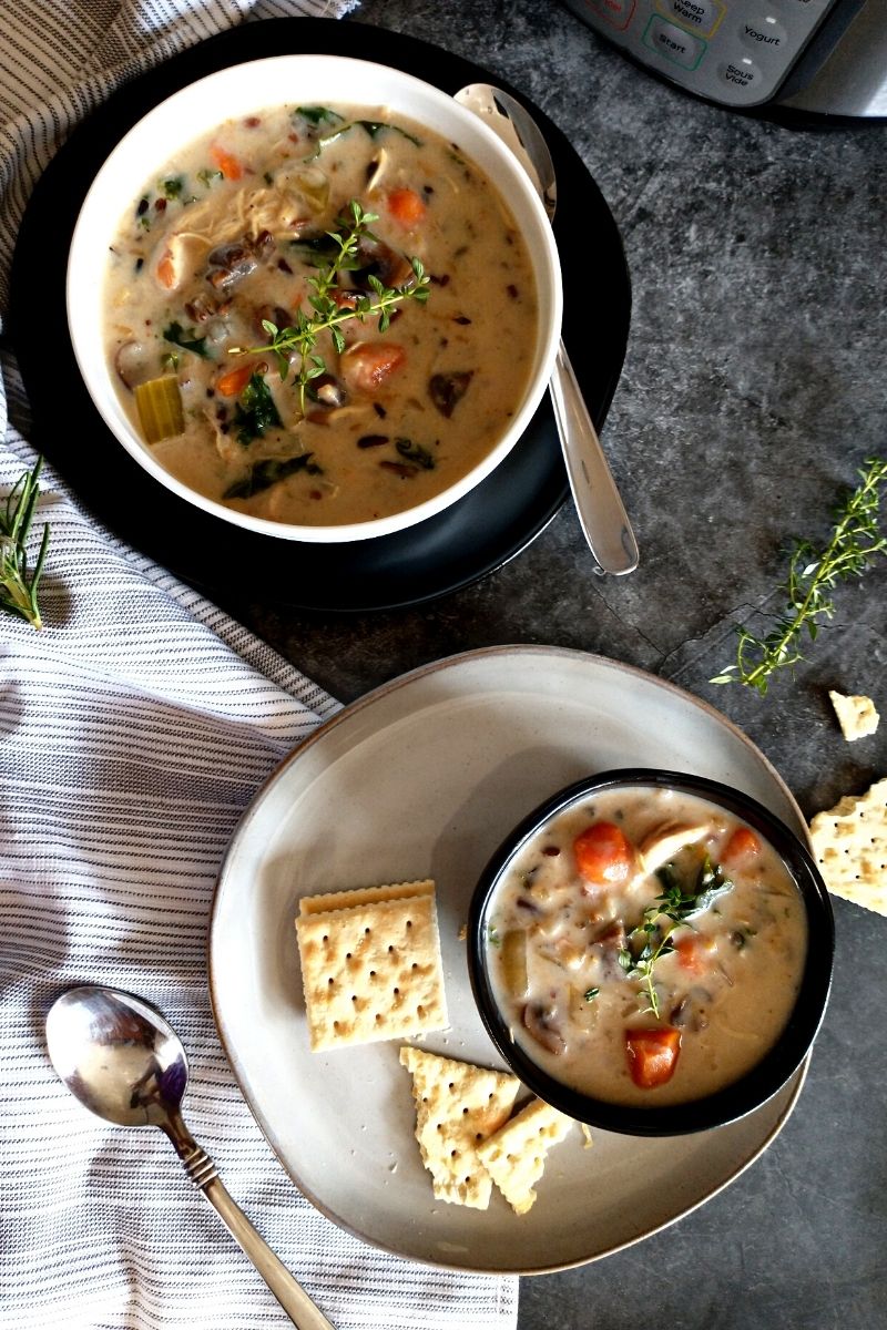 Instant Pot Chicken Wild Rice Soup