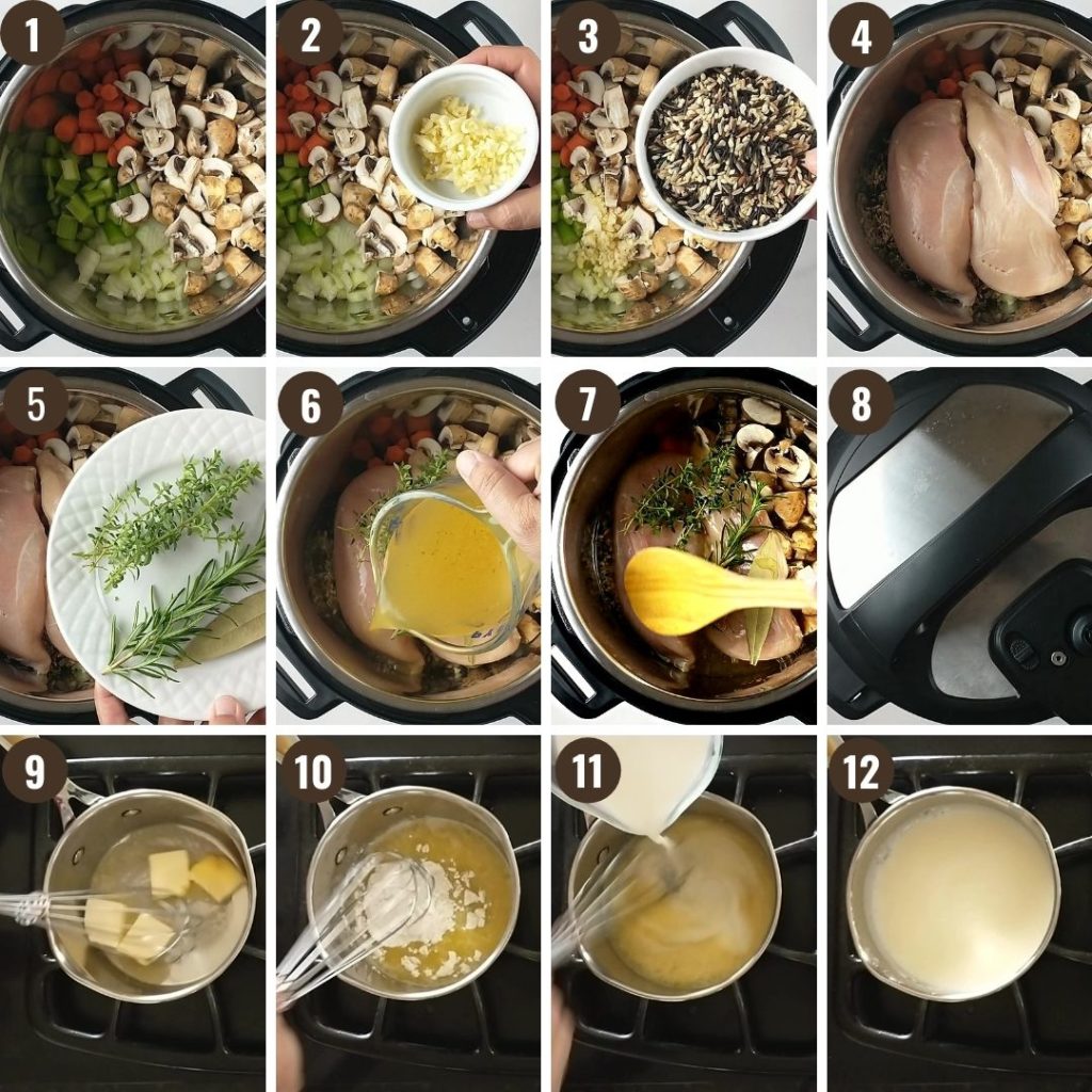 Instant Pot Chicken Wild Rice Soup