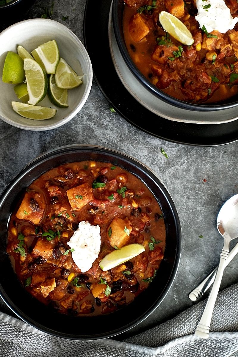 sweet potato black bean chili