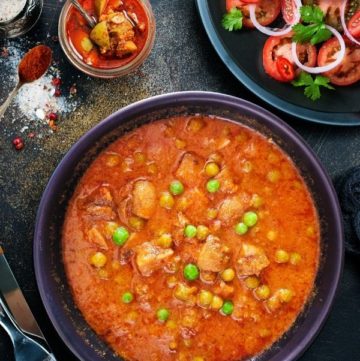 Mushroom Matar Masala