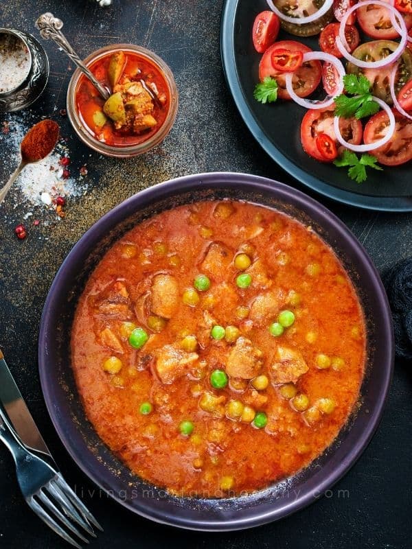 Mushroom Matar Masala