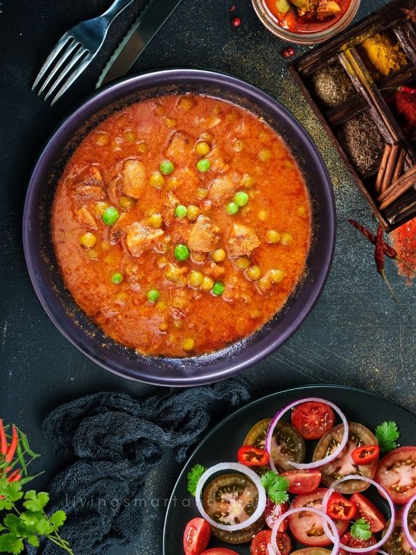 Mushroom Matar Masala