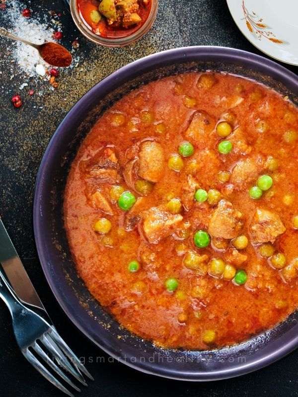 Mushroom Matar Masala