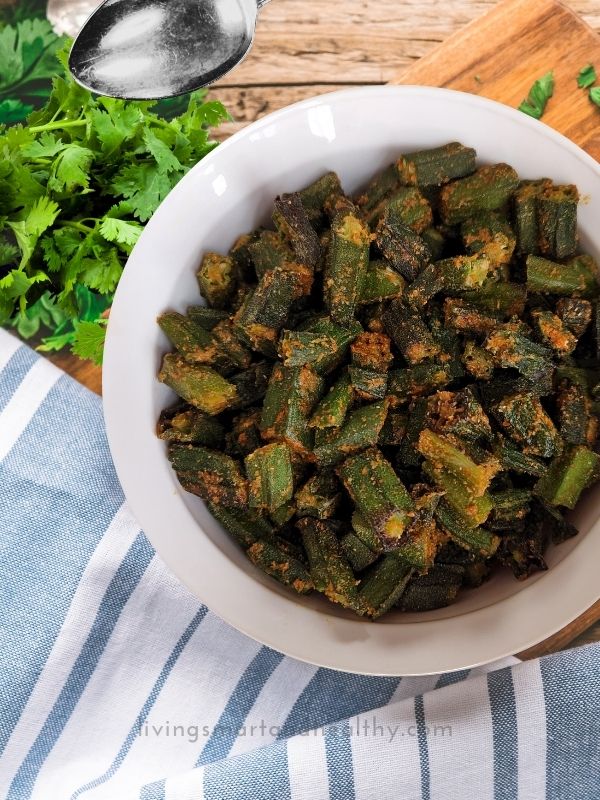 air fryer frozen bhindi