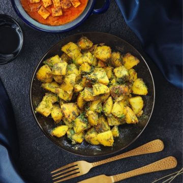 aloo suva indian fried dill potatoes