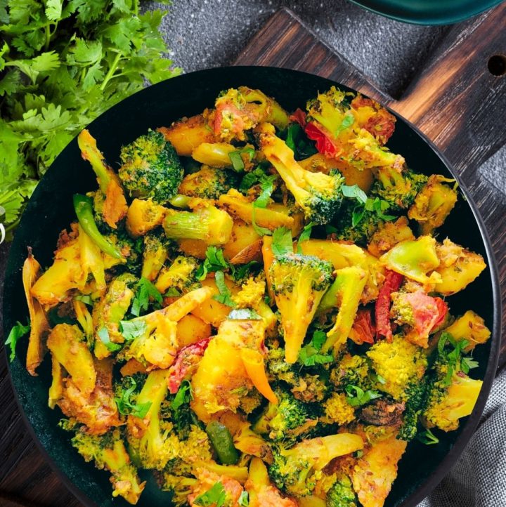 Indian Recipe For Broccoli [Aloo Broccoli] - Living Smart And Healthy