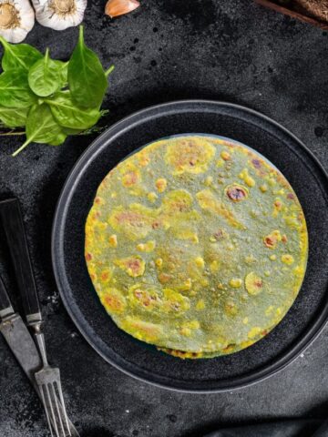 palak paratha