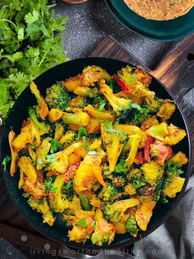 Broccoli Aloo [Indian Broccoli Potato Stir Fry]
