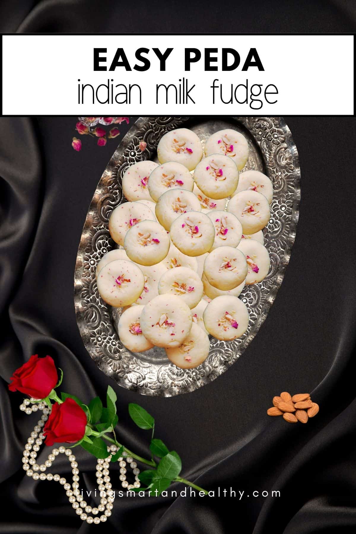 peda recipe with milk powder