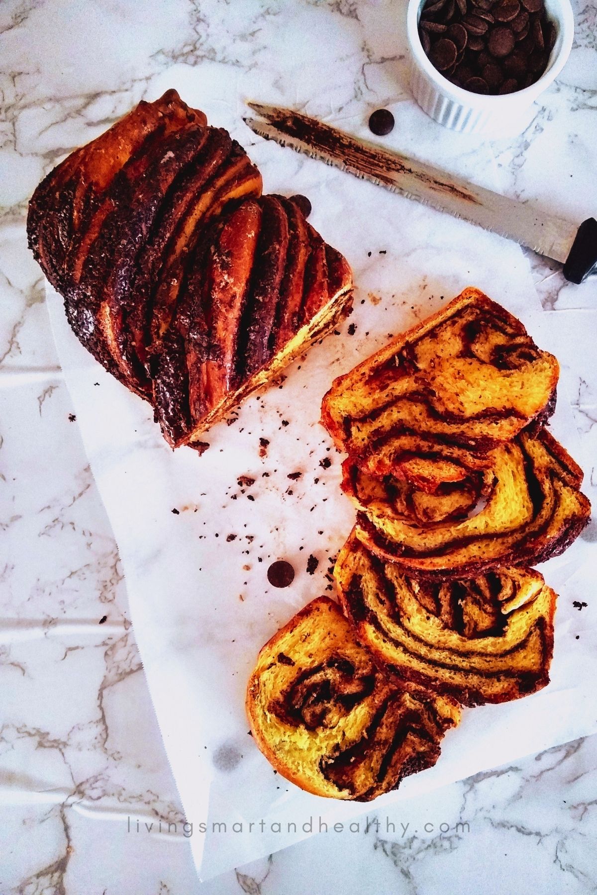 pumpkin chocolate babka