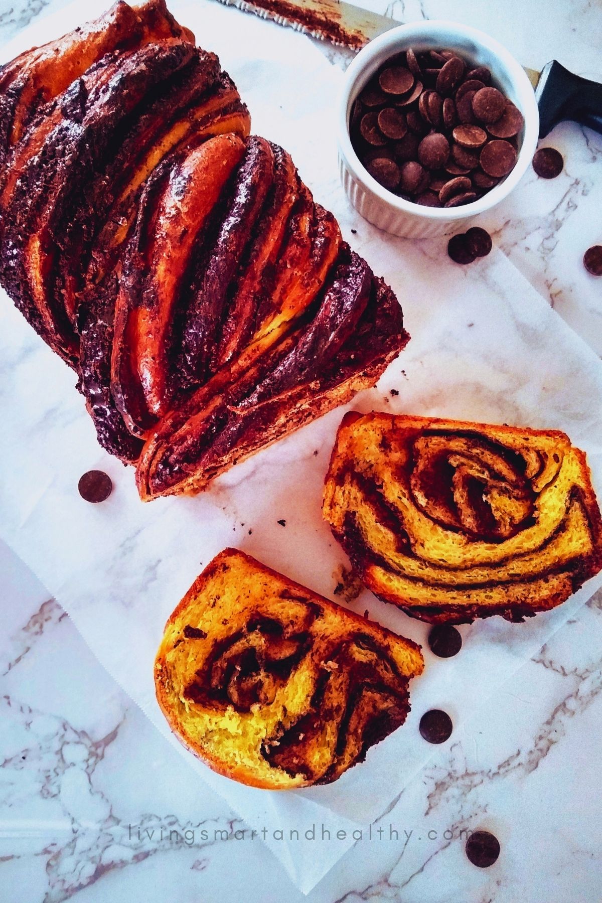 pumpkin chocolate babka