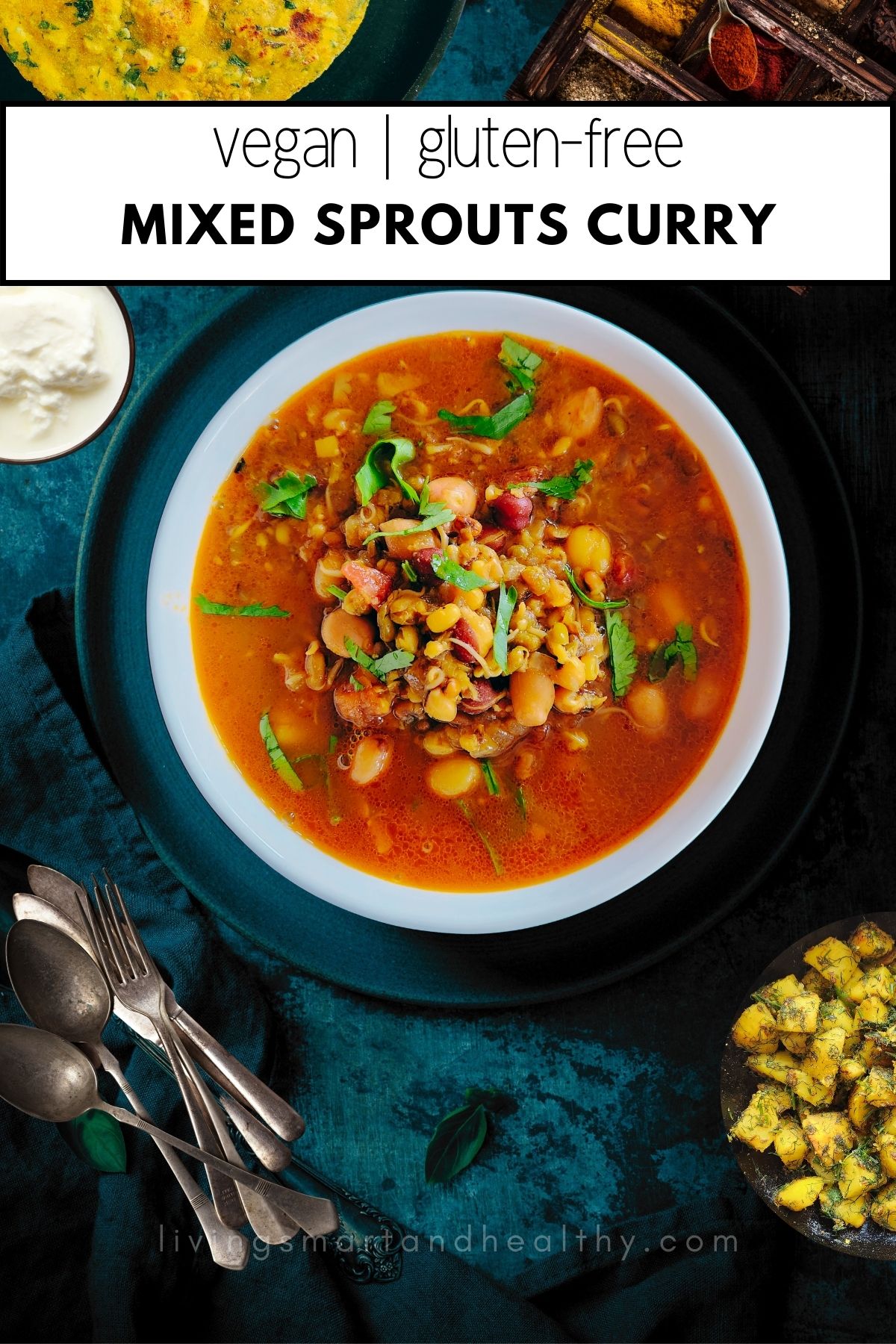 mixed sprouts curry