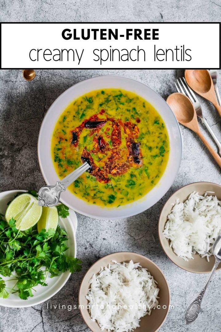 instant pot spinach dal (dal palak recipe)