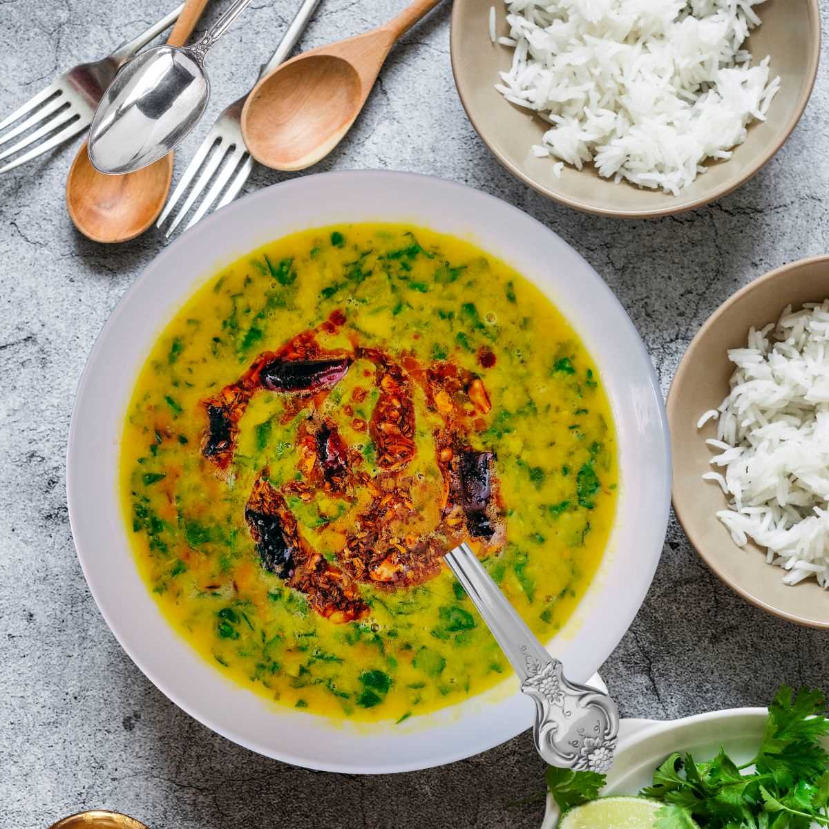 spinach dal instant pot