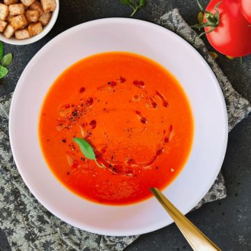 roasted red pepper tomato soup