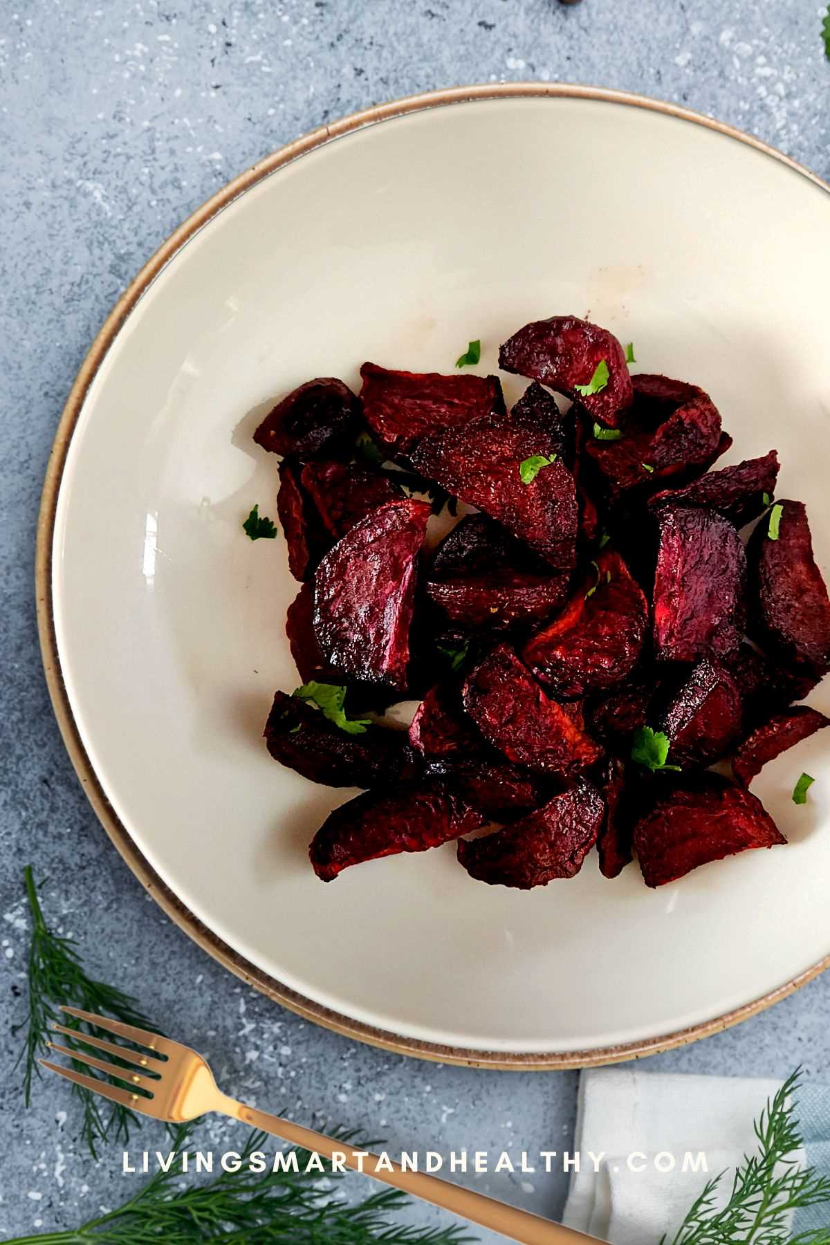 Amazing Roasted Air Fryer Beets Living Smart And Healthy